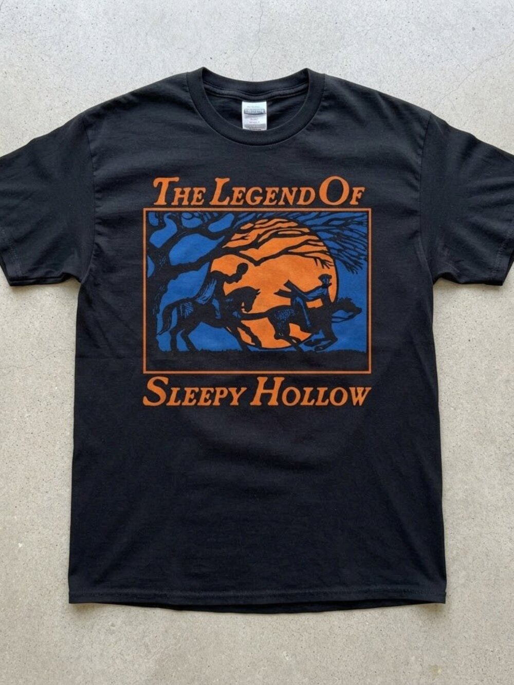 The Legend Of Sleepy Hollow Headless Horseman Creepy Halloween Black T-Shirt